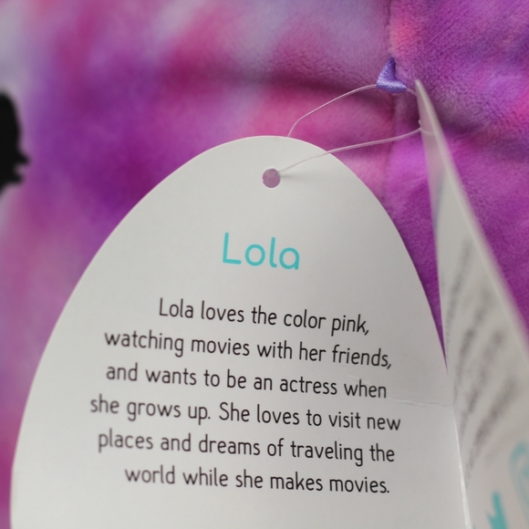 12" Monogrammed 'P' Lola the Unicorn Squishmallows - Picture 10 of 12